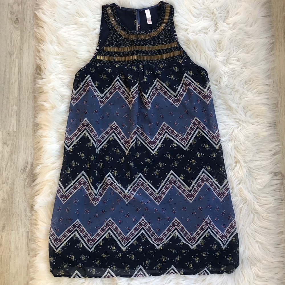 Beaded Multicolored Summer Dress